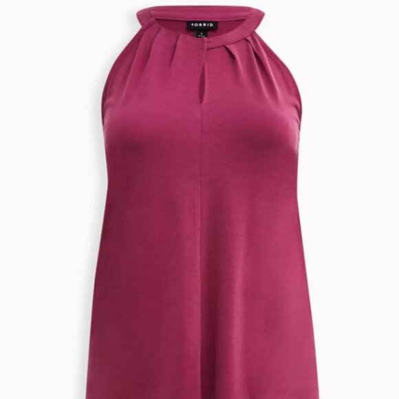 Torrid Knit Cupro High Neck Twist Top purple knit new nwt 2x 18 20 - Picture 1 of 11